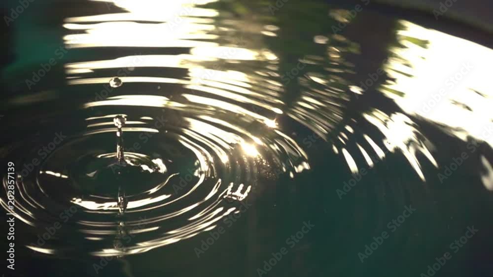 water drop slow motion