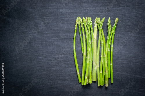 vegetable on blackboard background