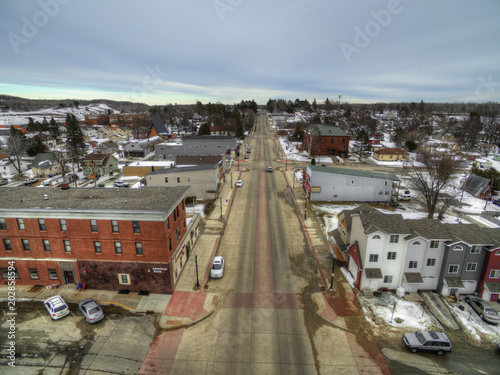 Bovey, Minnesota is a small Community on the Iron Range of Minnesota in Winter © Jacob
