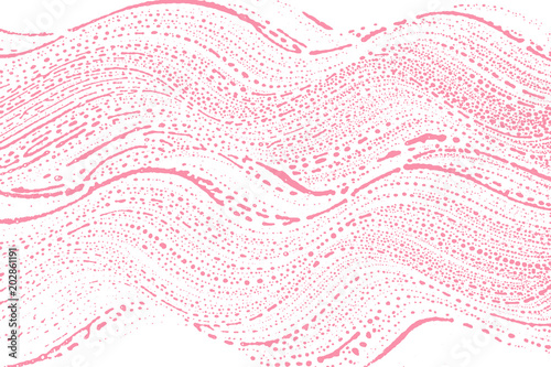 Natural soap texture. Alluring bright pink foam trace background. Artistic tempting soap suds. Cleanliness, cleanness, purity concept. Vector illustration.