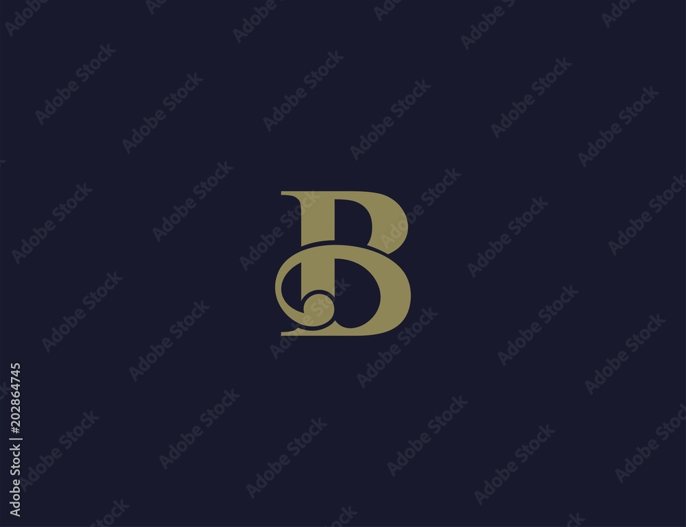 letter B luxury logo template letter B luxury logo template