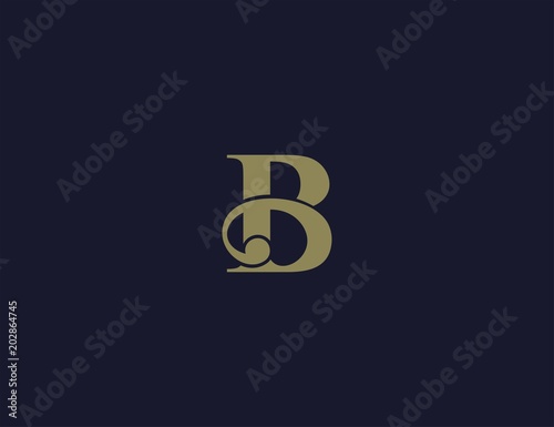 letter B luxury logo template