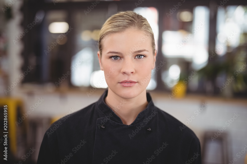 Close up portrait of attractive waitress Close up portrait of attractive waitress
