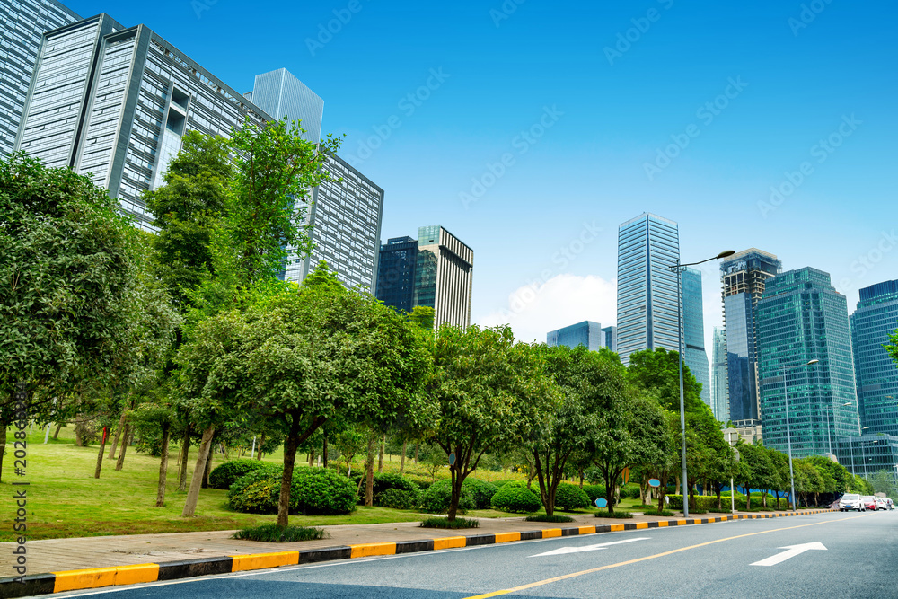 Naklejka premium China Chongqing skyscrapers