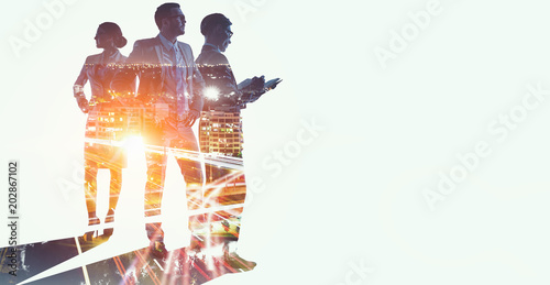 Bild auf Leinwand In rythm of modern business