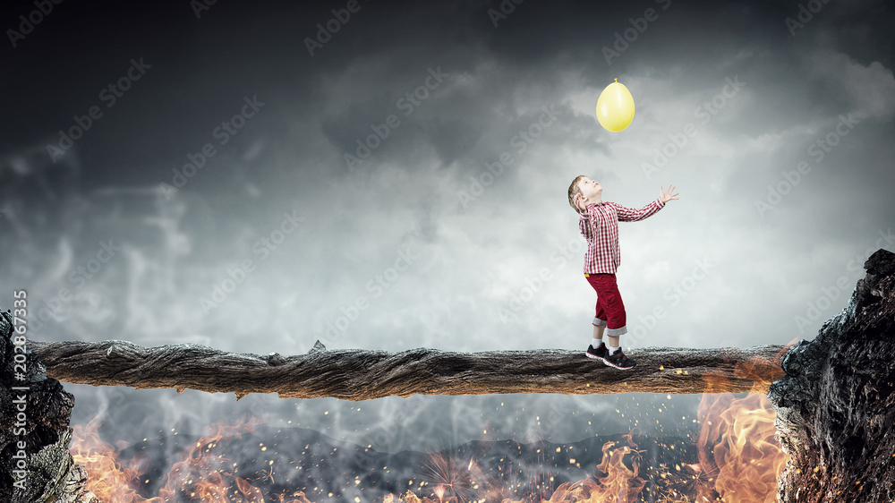 Do not let your child walking around. Mixed media Do not let your child walking around. Mixed media