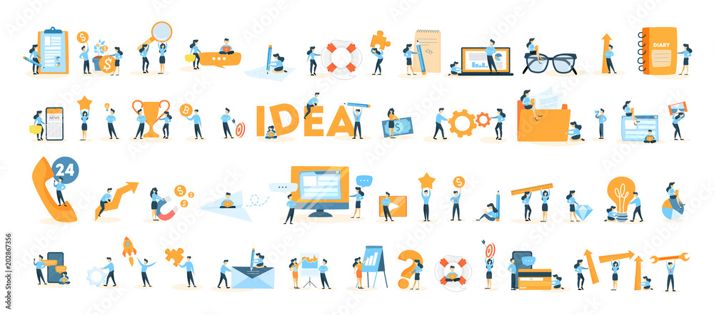© inspiring.team - Business icons set.
