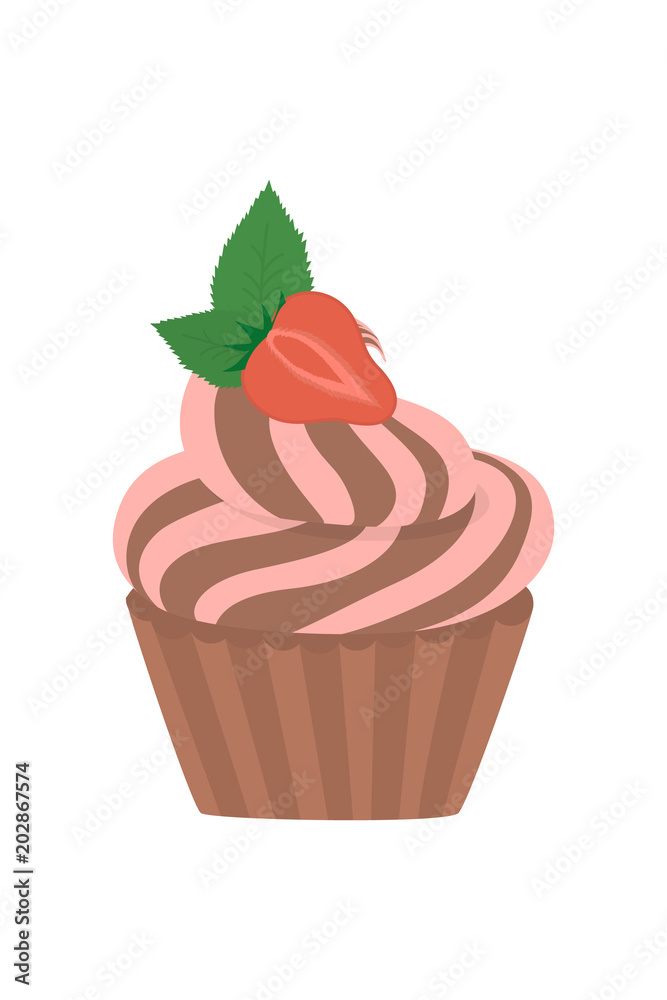 Sweet cupcakes set. Sweet cupcakes set.