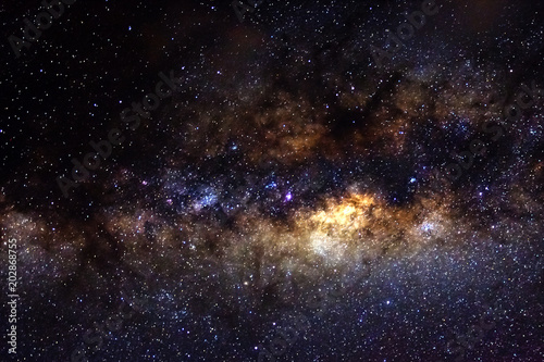 Fototapeta Naklejka Na Ścianę i Meble -  Stars and galaxy outer space sky night universe black starry background
