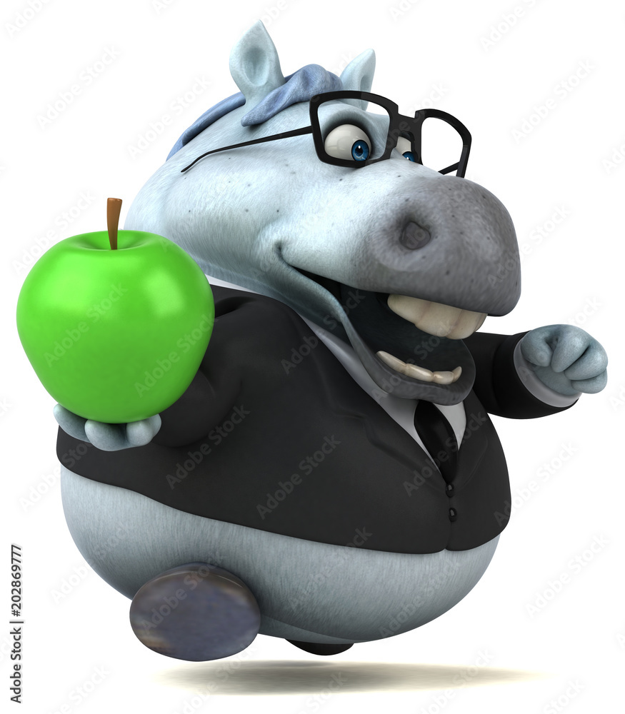Fun horse - 3D Illustration Fun horse - 3D Illustration