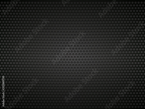 black perforated metal background