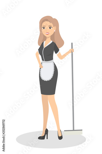 Isolated service maid.