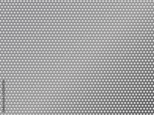 perforated silver metalic background