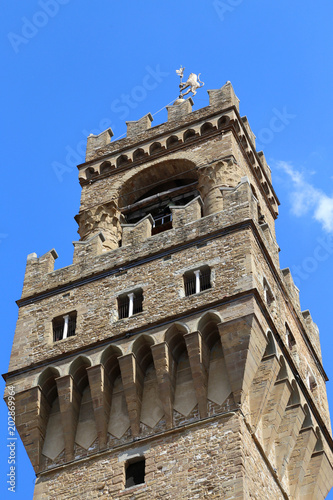 old tower of Old Palace called Palazzo Vecchio in Florence in It photo