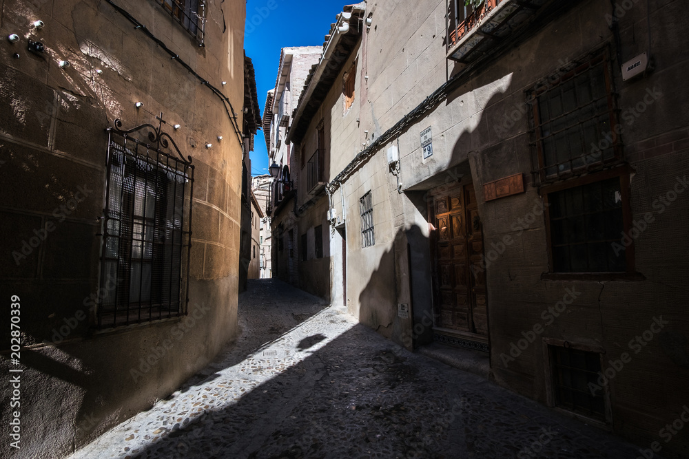 The streets of the old city. Toledo. Spain.