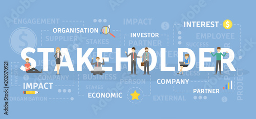 Stakeholder concept illustration.
