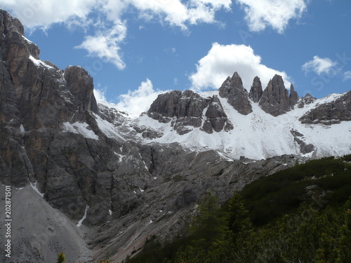 Mounains with snow