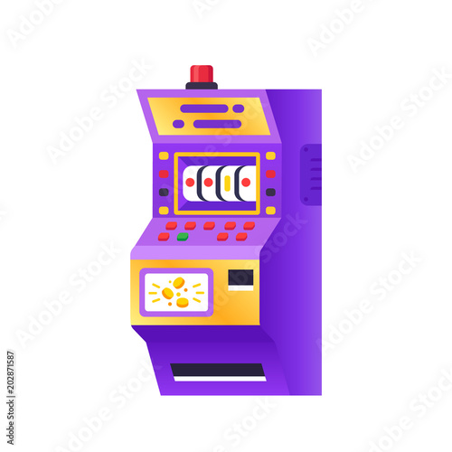 Slot machine with buttons, levers, poker and other card games.