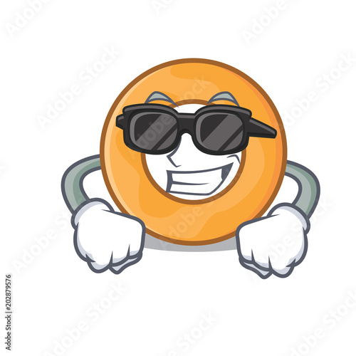 Super cool onion ring character cartoon