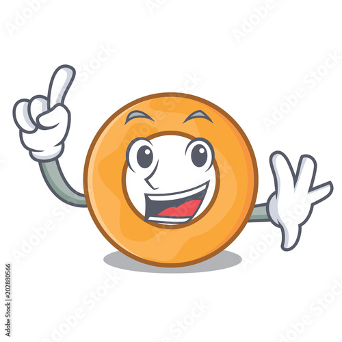 Finger onion ring mascot cartoon