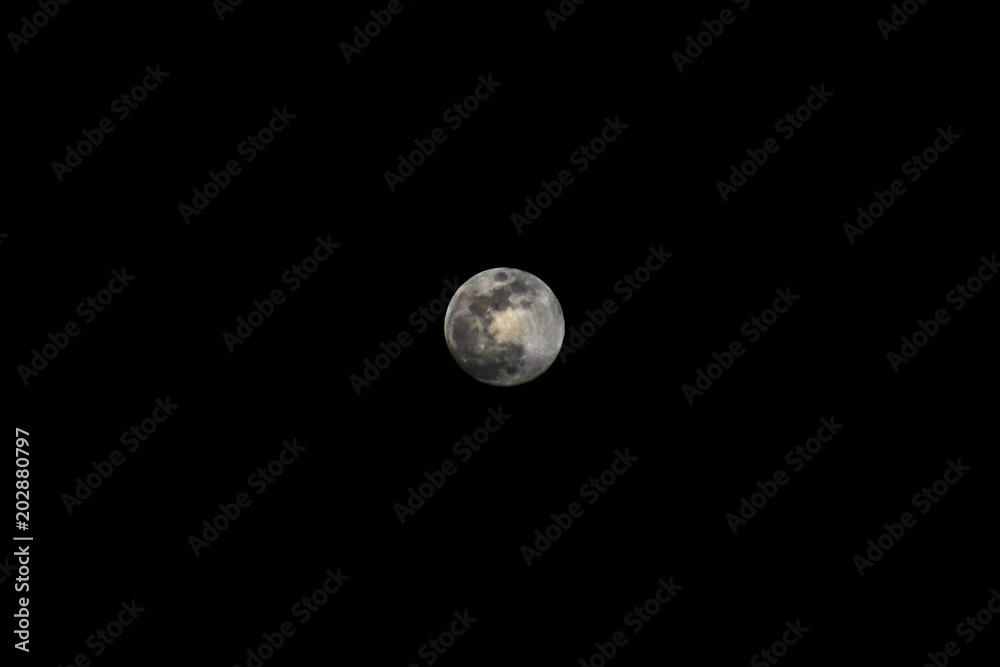 Obraz premium Full moon closeup