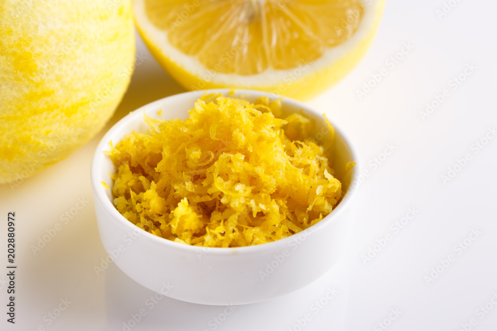 Lemon and juice on a white background Lemon and juice on a white background