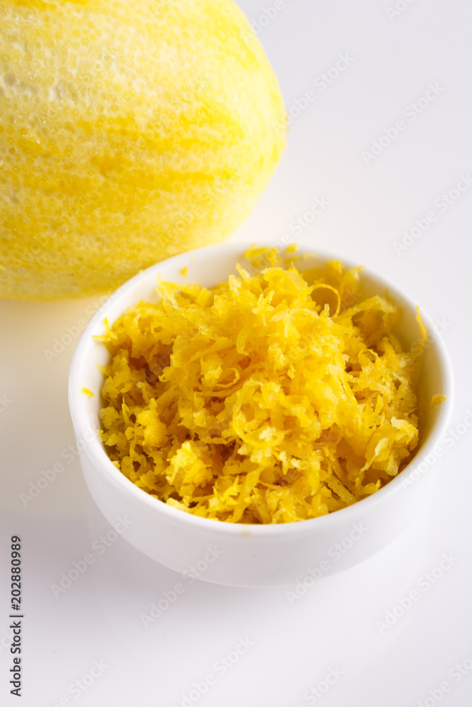 Lemon and juice on a white background Lemon and juice on a white background