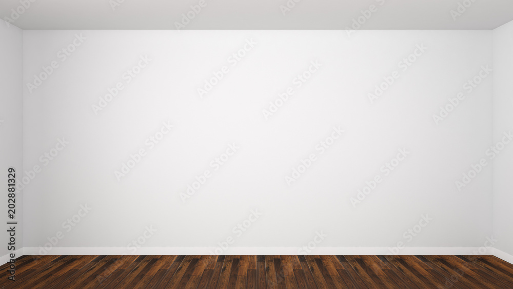 white wall drak wood floor 3d render background texture template white wall drak wood floor 3d render background texture template
