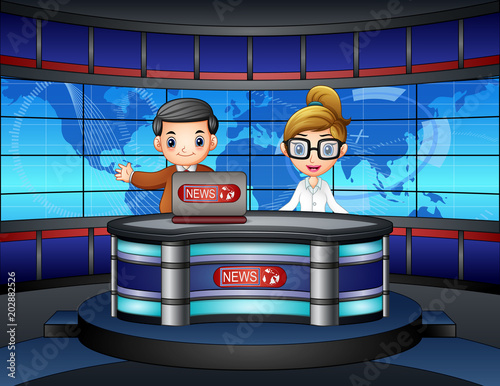 The news anchor lived on television