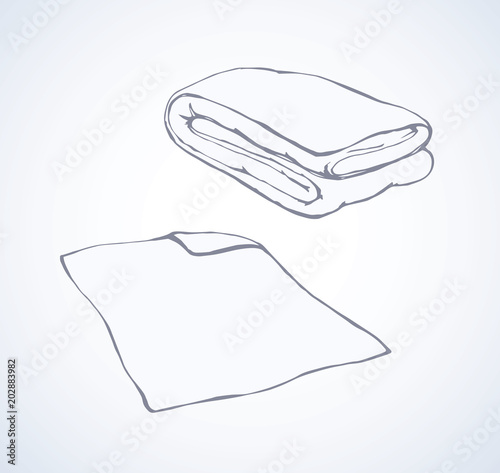 Blanket. Vector drawing