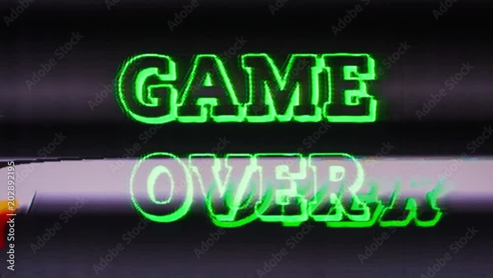 game over words from retro computer arcade game game over words from retro computer arcade game
