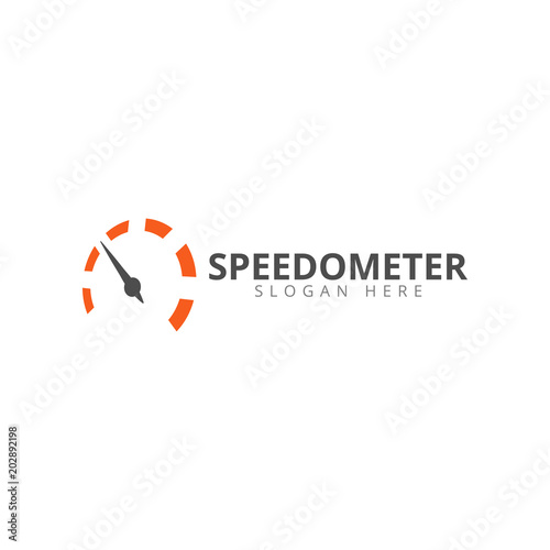Speedometer logo icon template