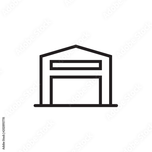 Warehouse icon Vector illustration, EPS10.