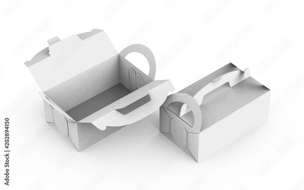 Blank box with handle Blank box with handle