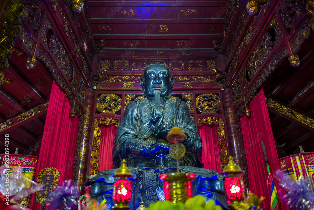 A temple in Hanoi, Vietnam.