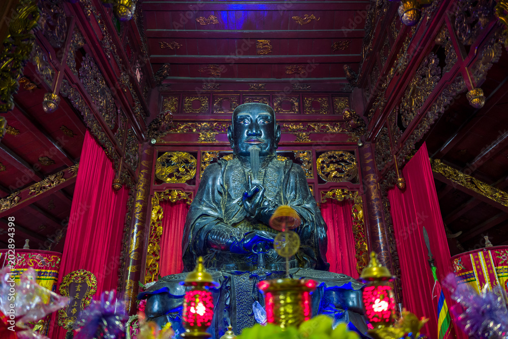 A temple in Hanoi, Vietnam. A temple in Hanoi, Vietnam.