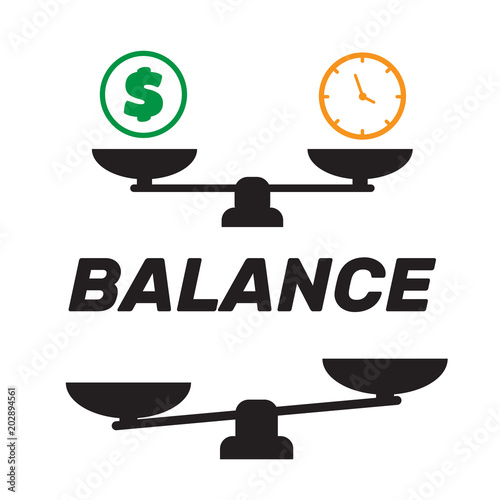 Scale icon vector. Scale vector sign isolated. Balance scale sign