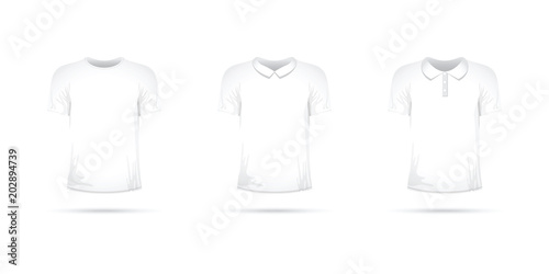 a set of white t-shirts