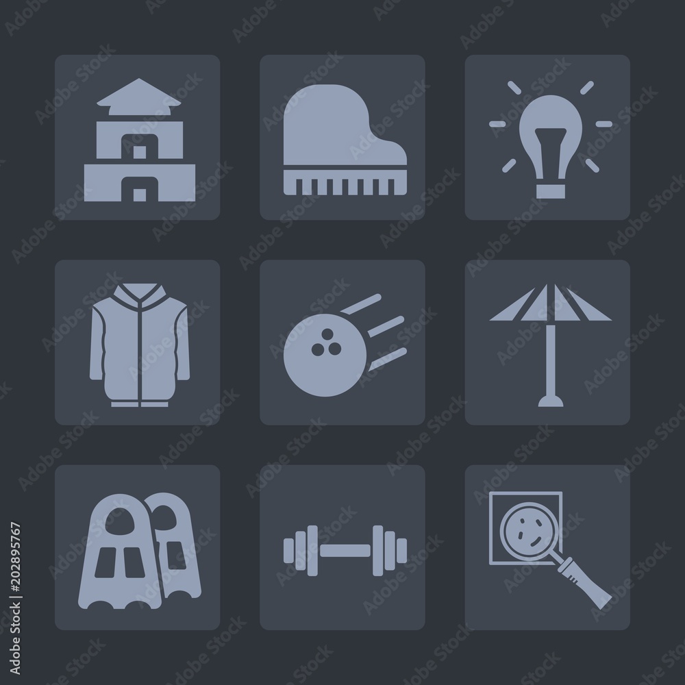 Premium set of fill icons. Such as electric, idea, light, umbrella, fitness, fun, musical, power, ball, japan, equipment, architecture, water, search, ancient, electricity, buddhism, temple, culture Premium set of fill icons. Such as electric, idea, light, umbrella, fitness, fun, musical, power, ball, japan, equipment, architecture, water, search, ancient, electricity, buddhism, temple, culture