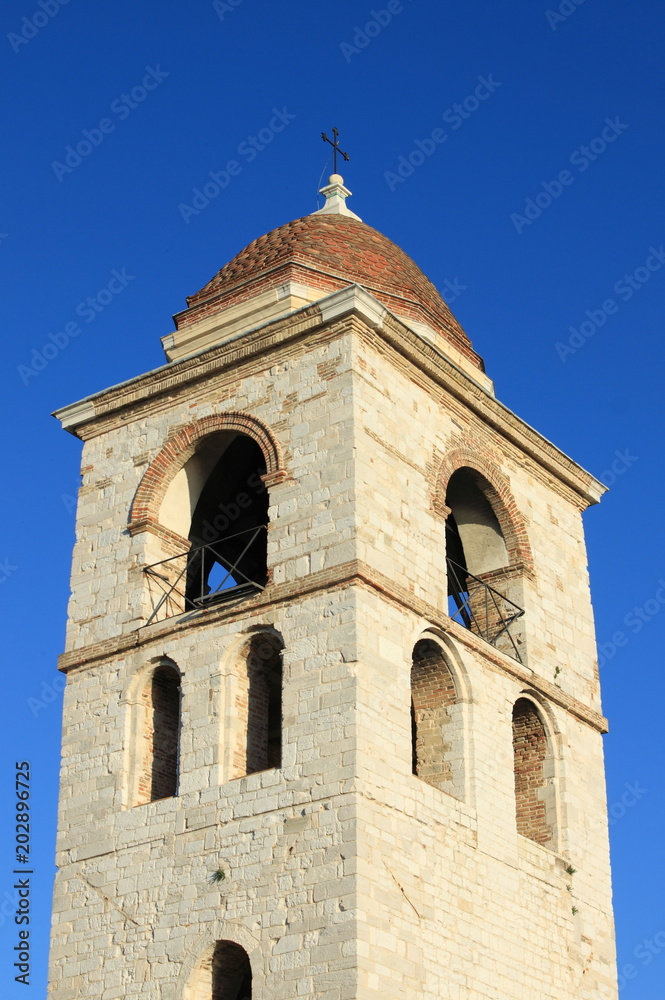 Belfry of Saint Cyriacus cathedral in Ancona, Italy