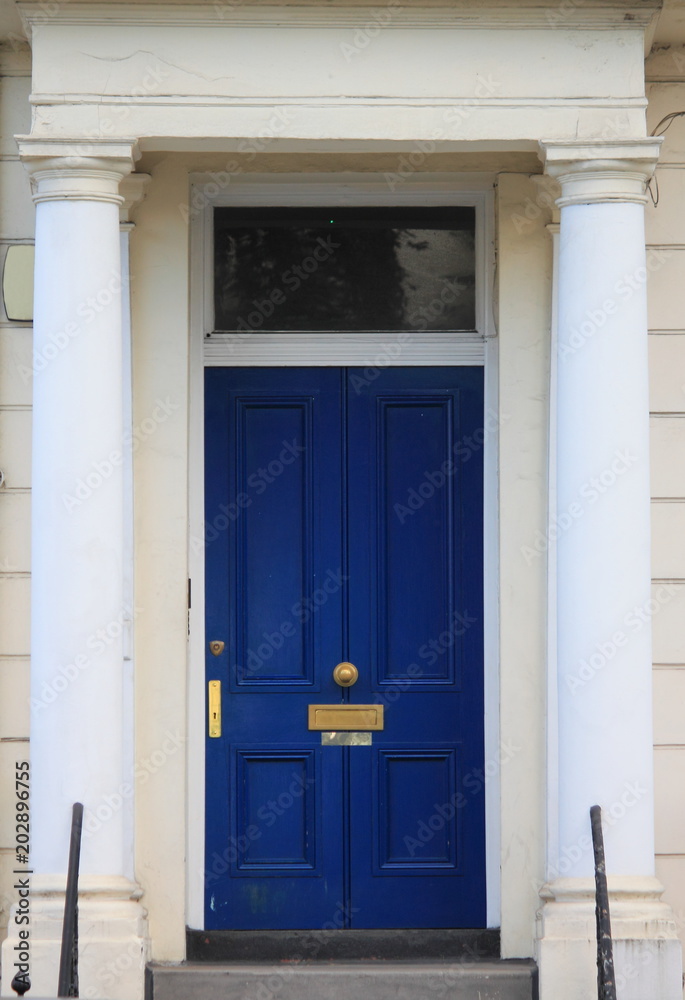 British style squared front door