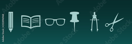 Symbol-Set - Büro-Utensilien