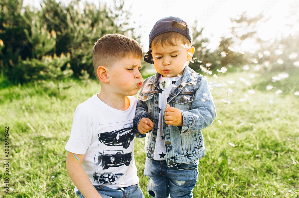 Fotografie two brothers in the nature