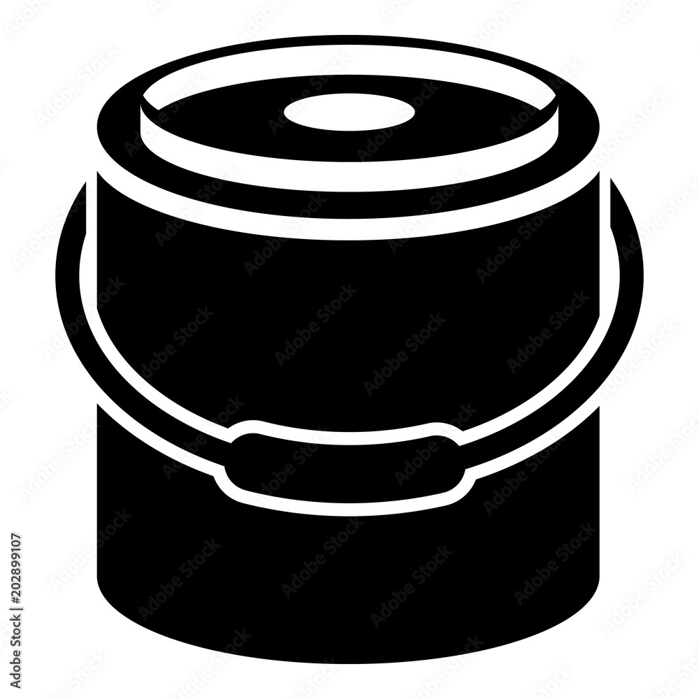 Bucket icon. Simple illustration of bucket vector icon for web Bucket icon. Simple illustration of bucket vector icon for web