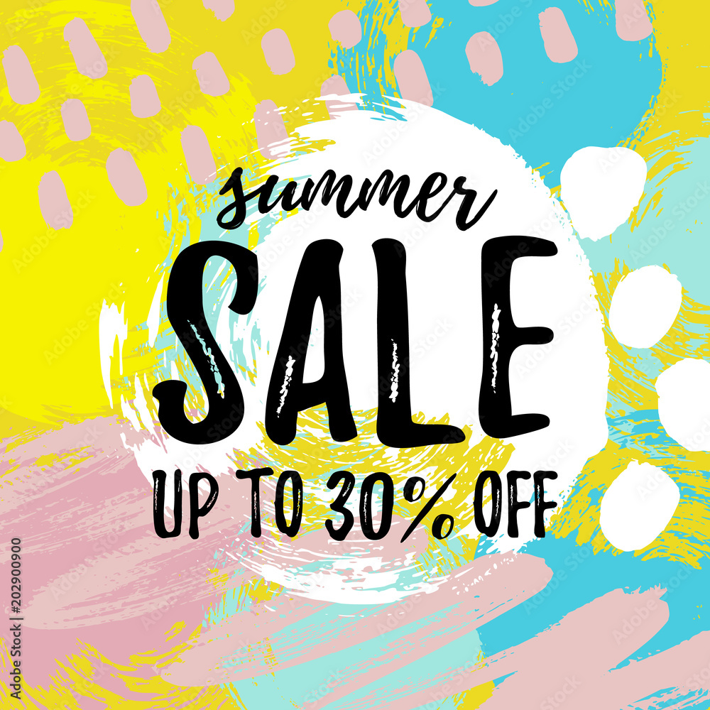 Vector illustration, Summer Sale banner