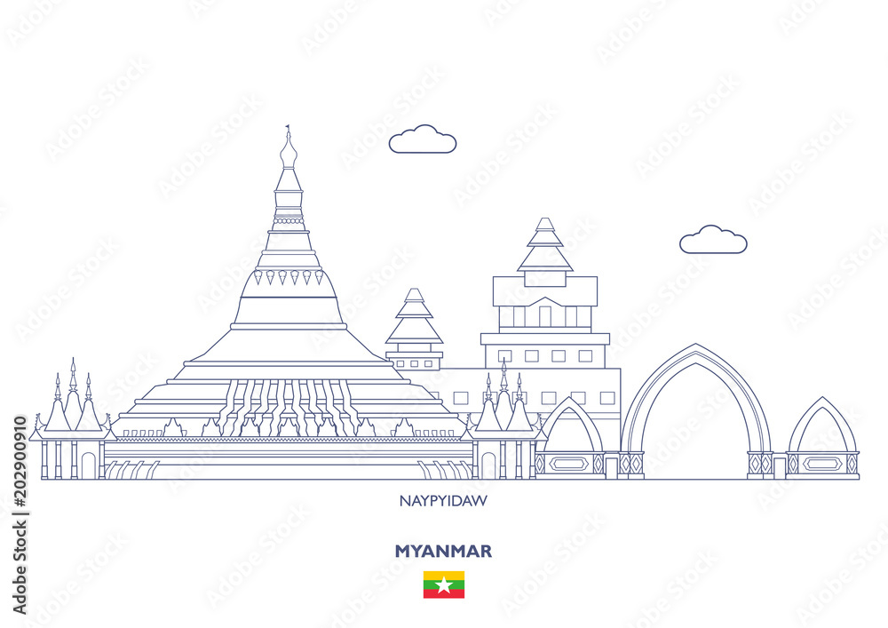 Naypyidaw City Skyline, Myanmar