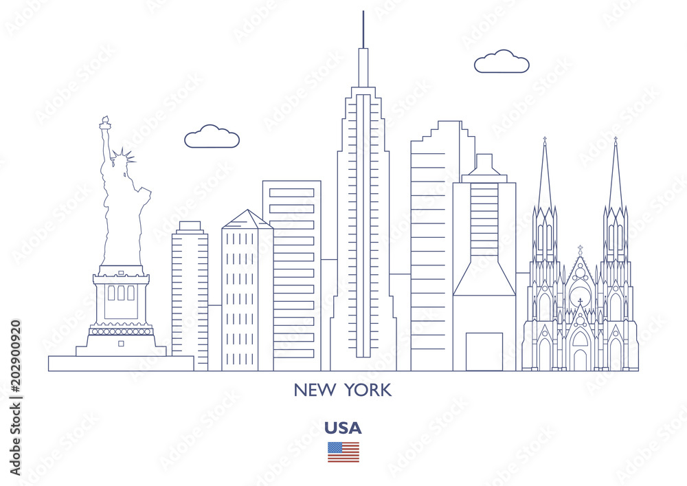 New York City Skyline, USA