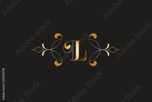 Elegant Letter Z  Golden Design.Creative Monogram Logo