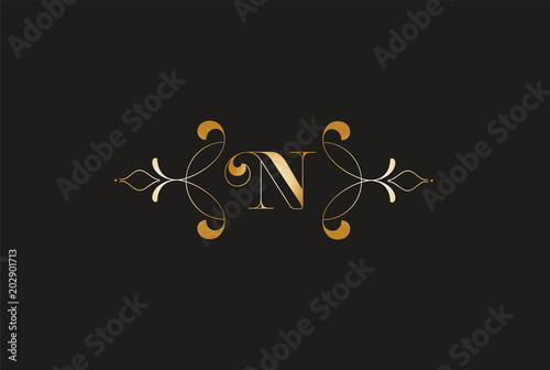 Elegant Letter Z  Golden Design.Creative Monogram Logo