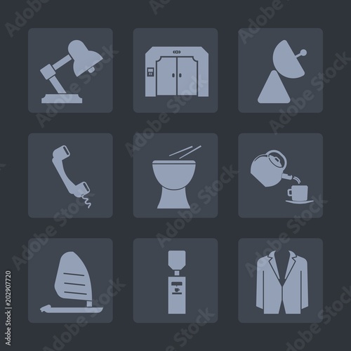 Premium set of fill icons. Such as drink, cup, wind, business, sound, object, concert, surf, gallon, arrow, home, antenna, mobile, communication, lift, ocean, musical, network, internet, suit, sport